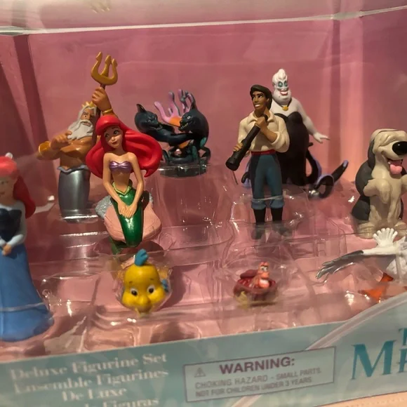 Disney The Little Mermaid Deluxe Figurine Set - NIB - Picture 2 of 4
